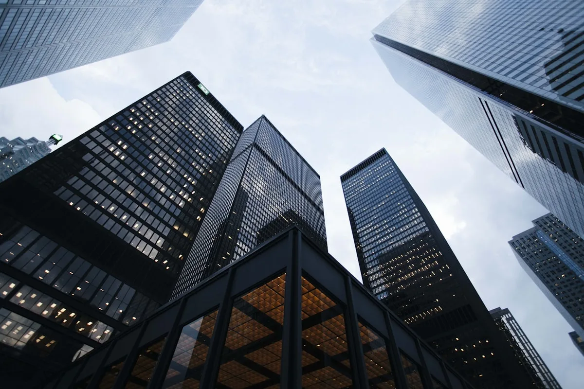 Modern corporate building managed by Adani Utilities